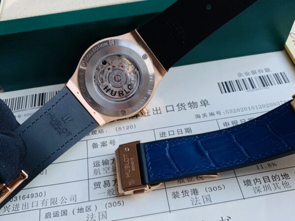 Hublot 42mm luxury watch Citizen movt (blue) - Image 4