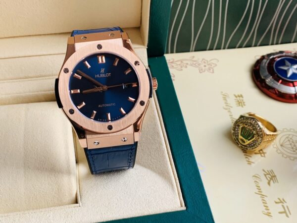Hublot 42mm luxury watch Citizen movt (blue)
