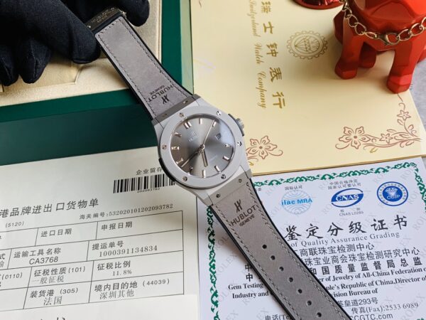 Hublot 42mm luxury watch Citizen movt (green) - Image 6