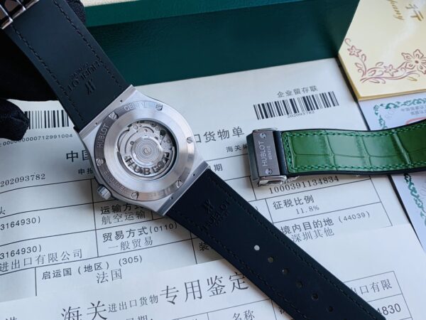Hublot 42mm luxury watch Citizen movt (green) - Image 10