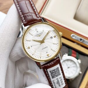 LONGINES mechanical watch luxury (leather band )