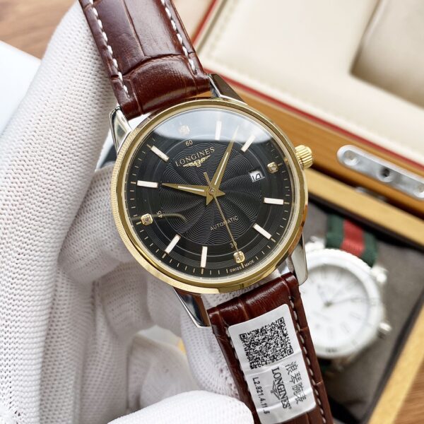 LONGINES mechanical watch luxury (leather band ) - Image 4